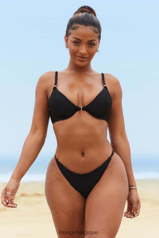 être Lounge femmes bas de bikini texturé new york noir Z66B8F983 maillots de bain