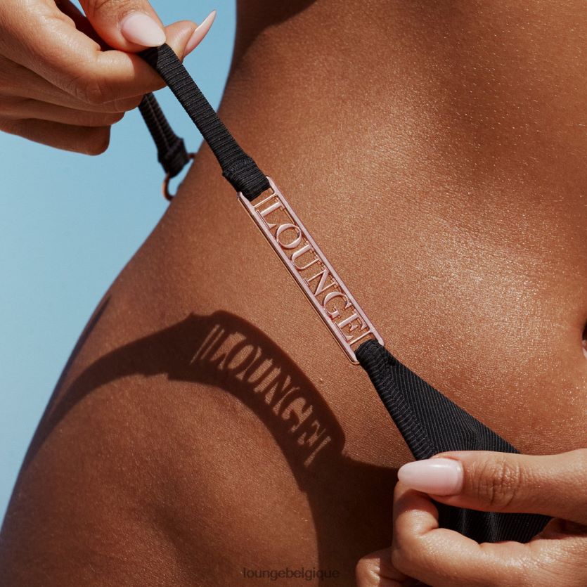 être Lounge femmes string de bikini signature noir Z66B8F1015 maillots de bain