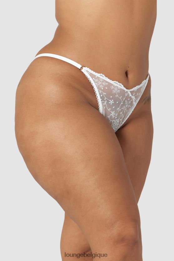 être Lounge femmes culotte moulante à dos ouvert blanc Z66B8F255 sous-vêtement