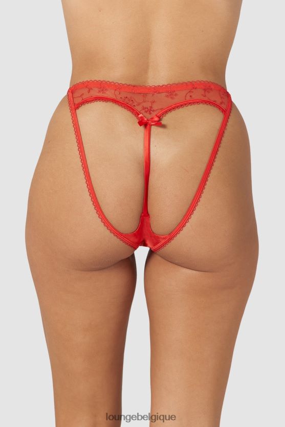 être Lounge femmes culotte moulante à dos ouvert rouge Z66B8F254 sous-vêtement
