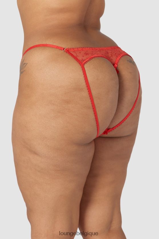 être Lounge femmes culotte moulante à dos ouvert rouge Z66B8F254 sous-vêtement