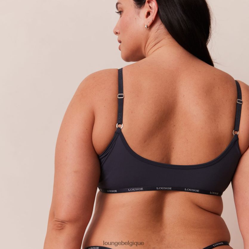 être Lounge femmes ensemble essentiel bralette & string/culotte charbon bleu Z66B8F179 sous-vêtement