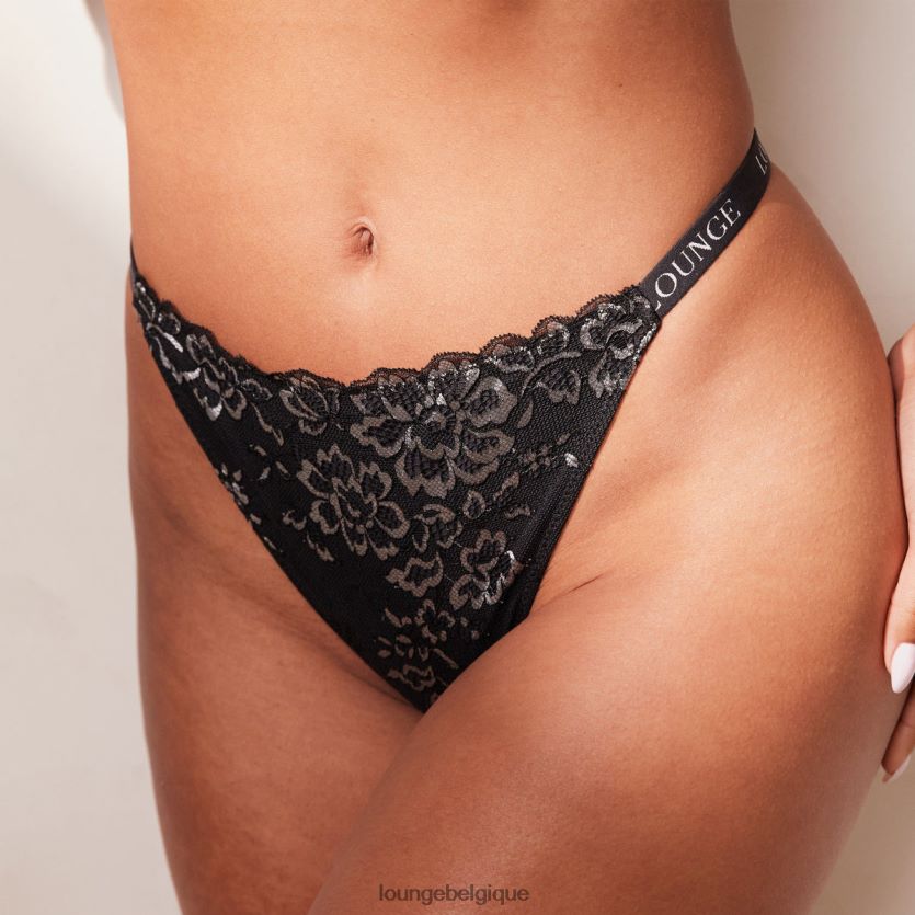 être Lounge femmes ensemble soutien-gorge et string magique en dentelle noir Z66B8F201 sous-vêtement