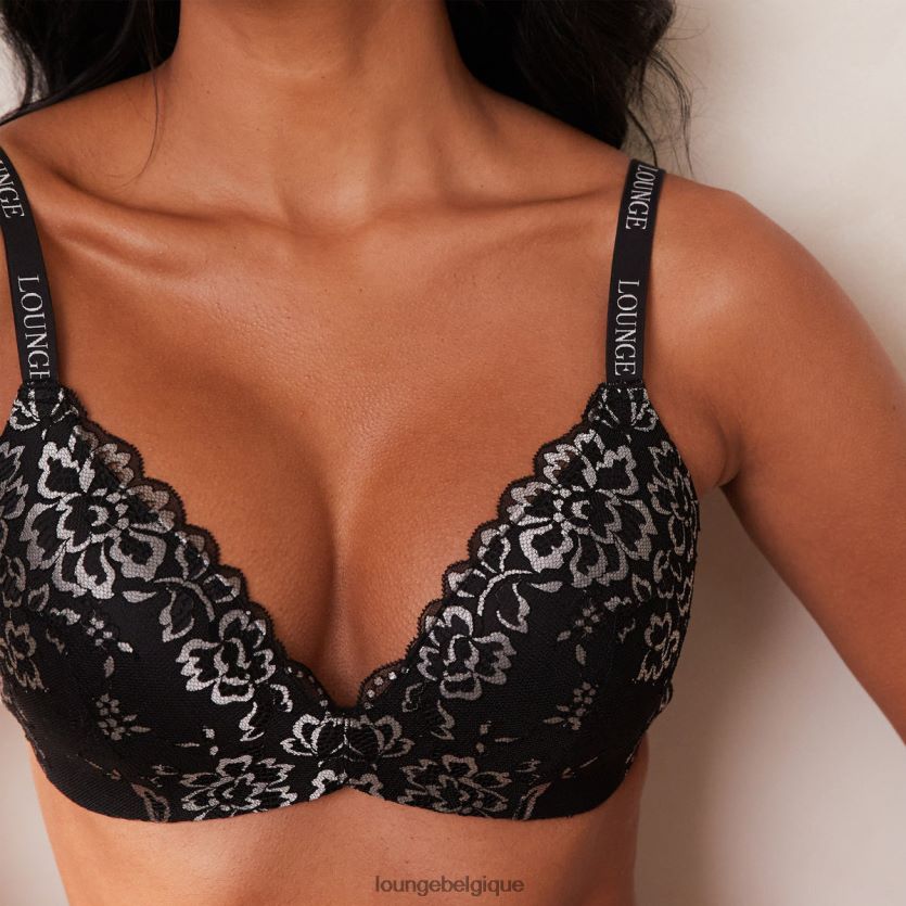 être Lounge femmes ensemble soutien-gorge et string magique en dentelle noir Z66B8F201 sous-vêtement