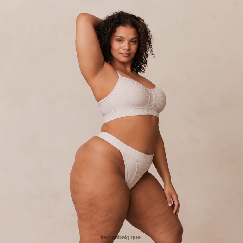 être Lounge femmes ensemble soutien-gorge et string nus crème Z66B8F178 sous-vêtement