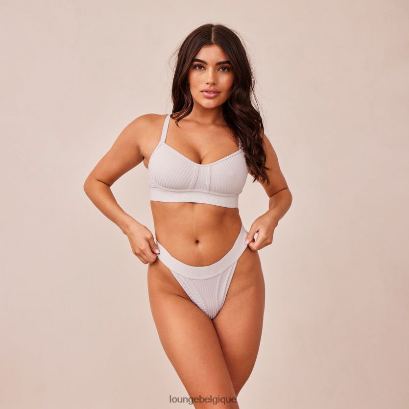 être Lounge femmes ensemble soutien-gorge et string nus gris Z66B8F177 sous-vêtement