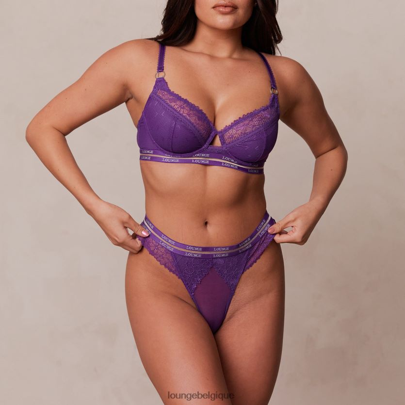 être Lounge femmes ensemble soutien-gorge balconnet vogue et string/culotte violet Z66B8F75 sous-vêtement