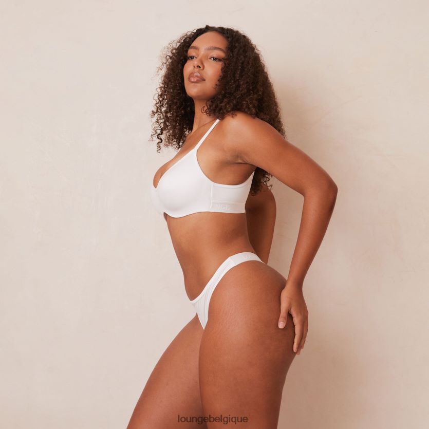 être Lounge femmes ensemble soutien-gorge et string/culottes élégants et attentifs blanc Z66B8F105 sous-vêtement