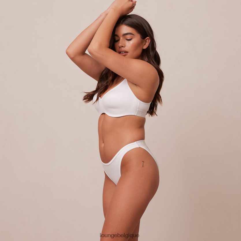 être Lounge femmes ensemble soutien-gorge et string/culottes élégants et attentifs blanc Z66B8F105 sous-vêtement