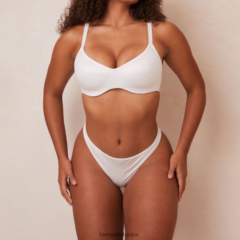 être Lounge femmes ensemble soutien-gorge et string/culottes élégants et attentifs blanc Z66B8F105 sous-vêtement