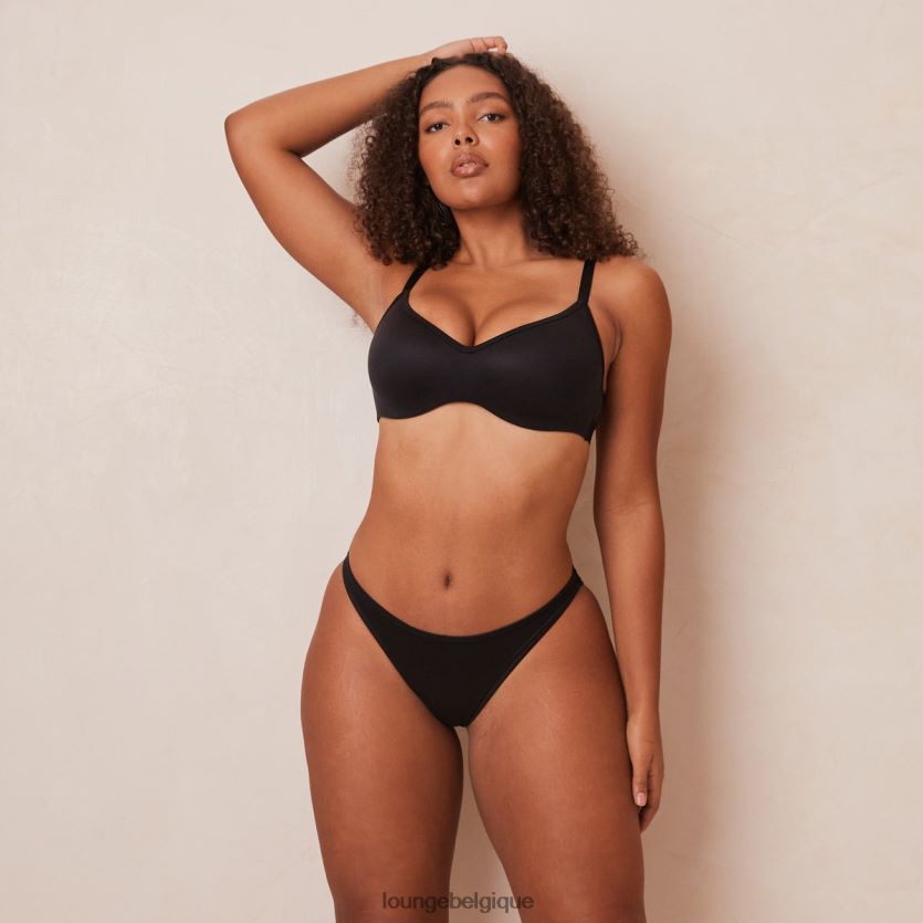 être Lounge femmes ensemble soutien-gorge et string/culottes élégants et attentifs noir Z66B8F43 sous-vêtement
