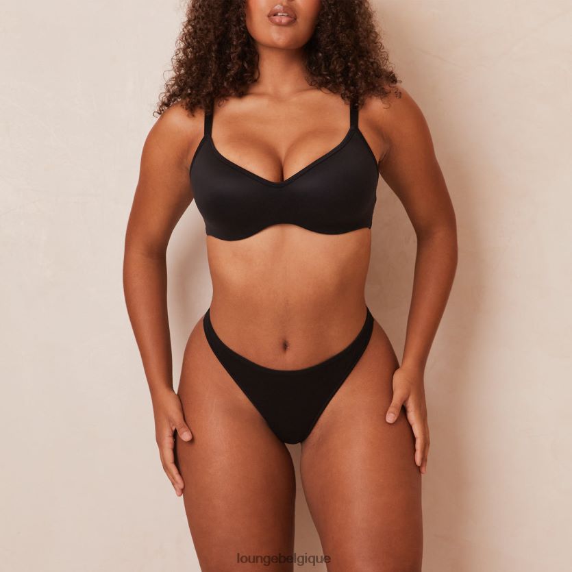 être Lounge femmes ensemble soutien-gorge et string/culottes élégants et attentifs noir Z66B8F43 sous-vêtement