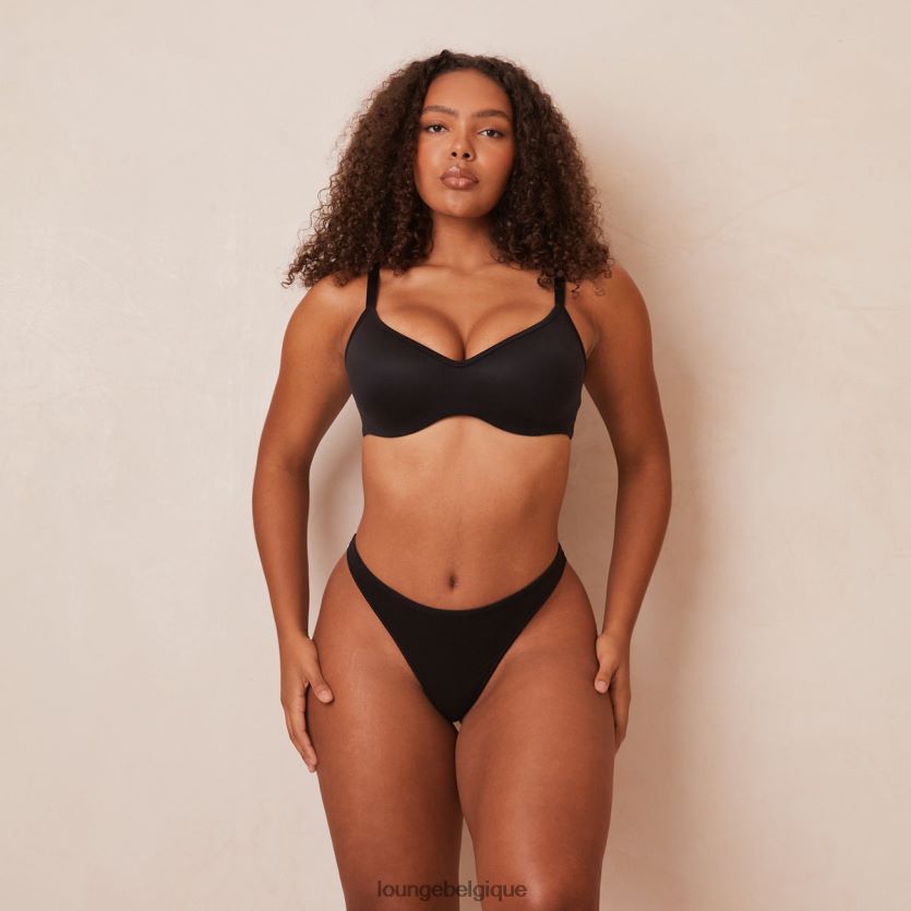 être Lounge femmes ensemble soutien-gorge et string/culottes élégants et attentifs noir Z66B8F43 sous-vêtement