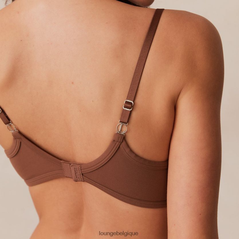 être Lounge femmes ensemble soutien-gorge t-shirt push-up sculpt et string/culotte châtaigne Z66B8F96 sous-vêtement