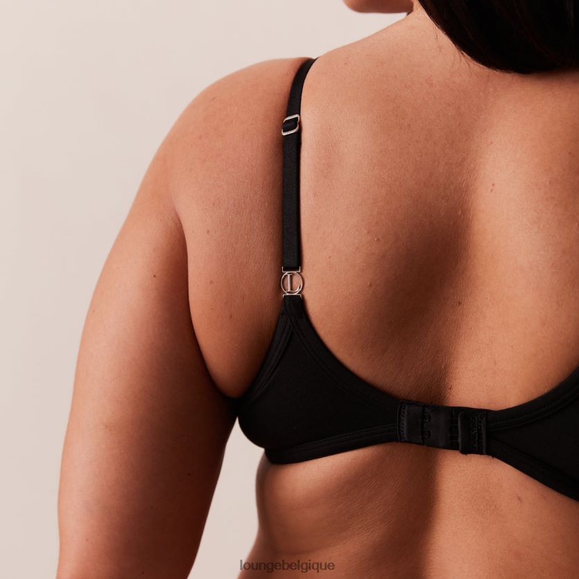 être Lounge femmes ensemble soutien-gorge t-shirt push-up sculpt et string/culotte noir Z66B8F115 sous-vêtement