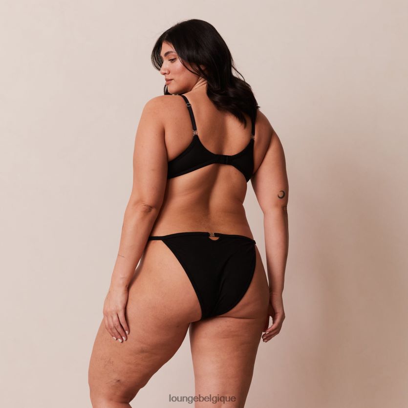 être Lounge femmes ensemble soutien-gorge t-shirt push-up sculpt et string/culotte noir Z66B8F115 sous-vêtement