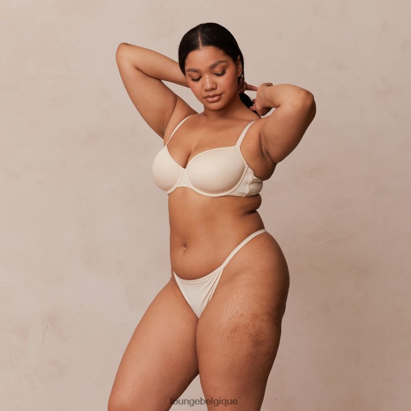 être Lounge femmes votre ensemble t-shirt soutien-gorge et string/culotte de tous les jours latté Z66B8F130 sous-vêtement