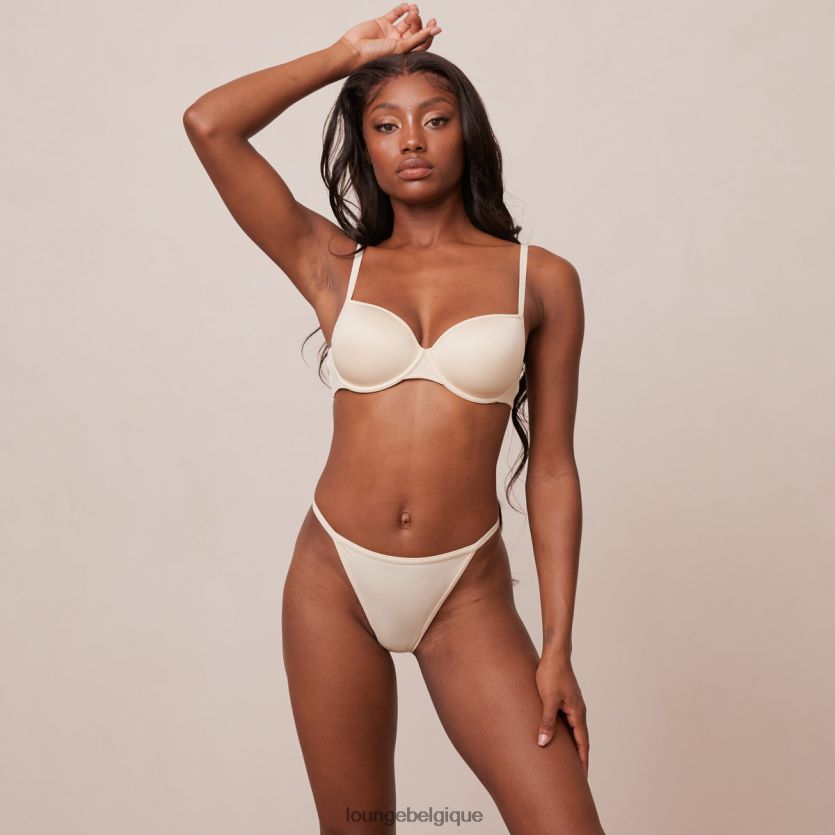 être Lounge femmes votre ensemble t-shirt soutien-gorge et string/culotte de tous les jours latté Z66B8F130 sous-vêtement