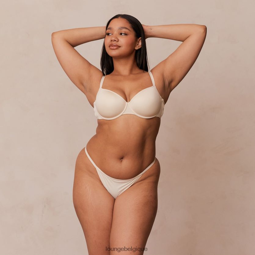 être Lounge femmes votre ensemble t-shirt soutien-gorge et string/culotte de tous les jours latté Z66B8F130 sous-vêtement