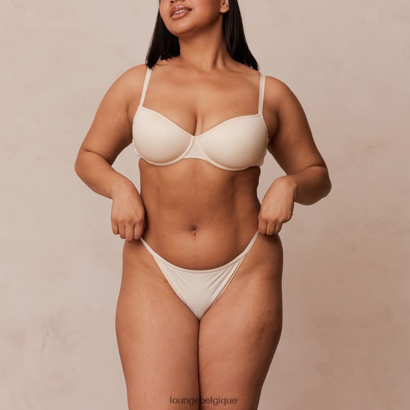 être Lounge femmes votre ensemble t-shirt soutien-gorge et string/culotte de tous les jours latté Z66B8F130 sous-vêtement