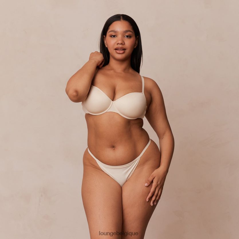 être Lounge femmes votre ensemble t-shirt soutien-gorge et string/culotte de tous les jours latté Z66B8F130 sous-vêtement