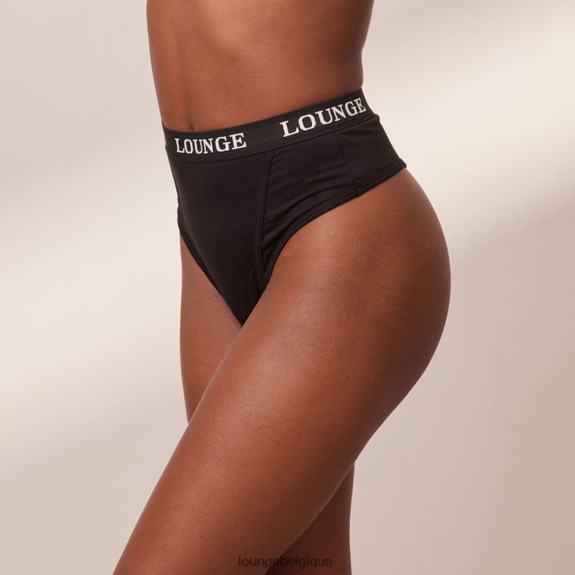 être Lounge femmes string basique en bambou noir Z66B8F386 sous-vêtement