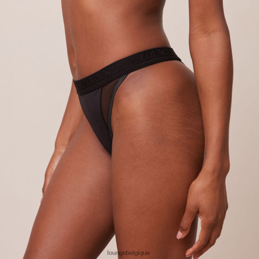 être Lounge femmes string en maille contour noir Z66B8F372 sous-vêtement
