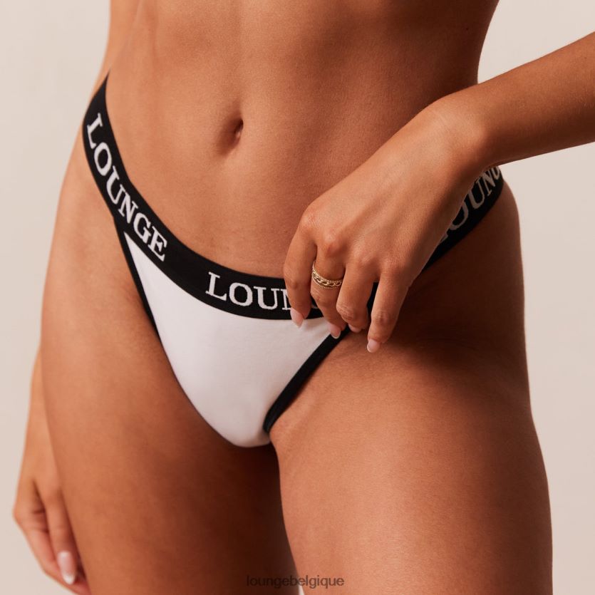 être Lounge femmes string triangle en bambou blanc Z66B8F416 sous-vêtement