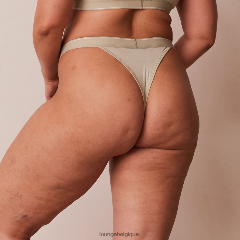 être Lounge femmes string triangle minimaliste en bambou olive Z66B8F406 sous-vêtement