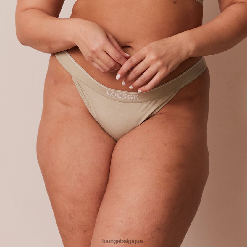 être Lounge femmes string triangle minimaliste en bambou olive Z66B8F406 sous-vêtement