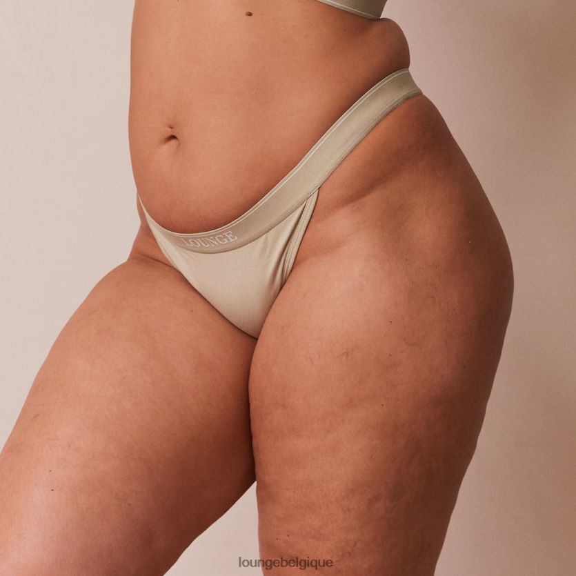 être Lounge femmes string triangle minimaliste en bambou olive Z66B8F406 sous-vêtement