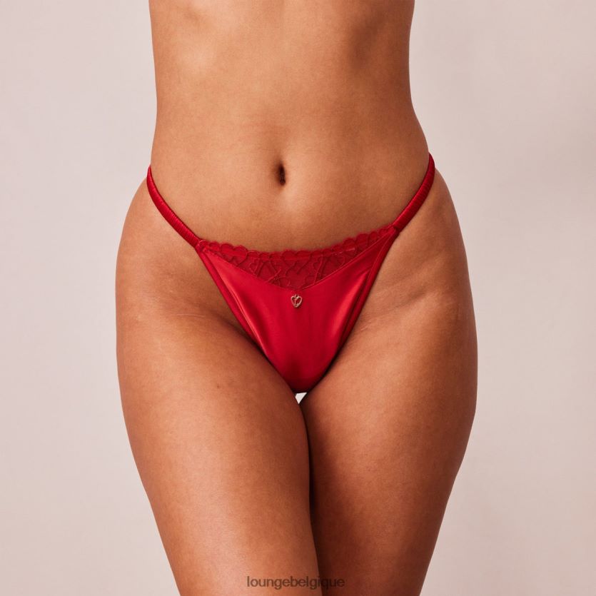 être Lounge femmes admirer le string bordeaux Z66B8F491 sous-vêtement
