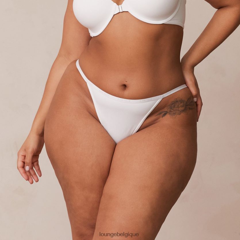 être Lounge femmes slip lisse blanc Z66B8F547 sous-vêtement