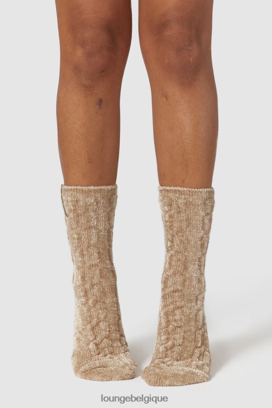 être Lounge femmes chaussettes tricotées en chenille vison Z66B8F954 vêtements
