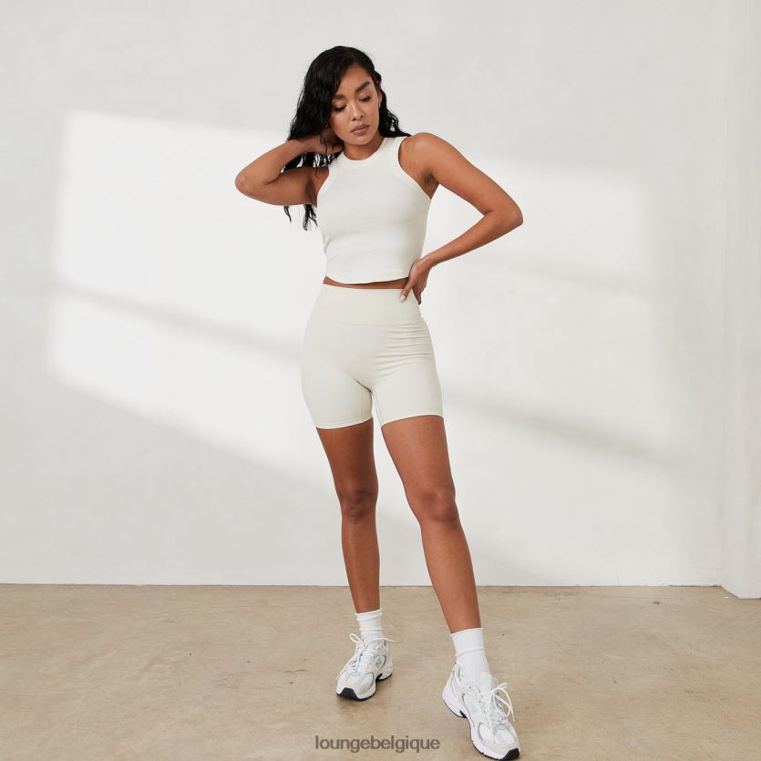 être Lounge femmes haut côtelé à dos nageur x Jess Hunt blanc cassé Z66B8F814 vêtements