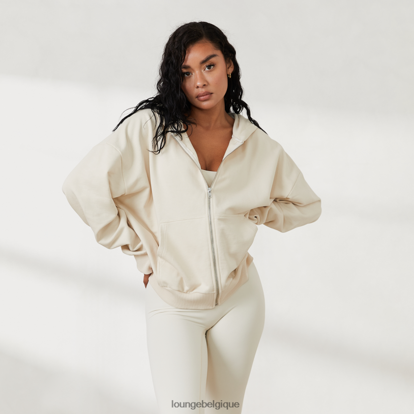 être Lounge femmes sweat à capuche zippé oversize x Jess Hunt os Z66B8F807 vêtements