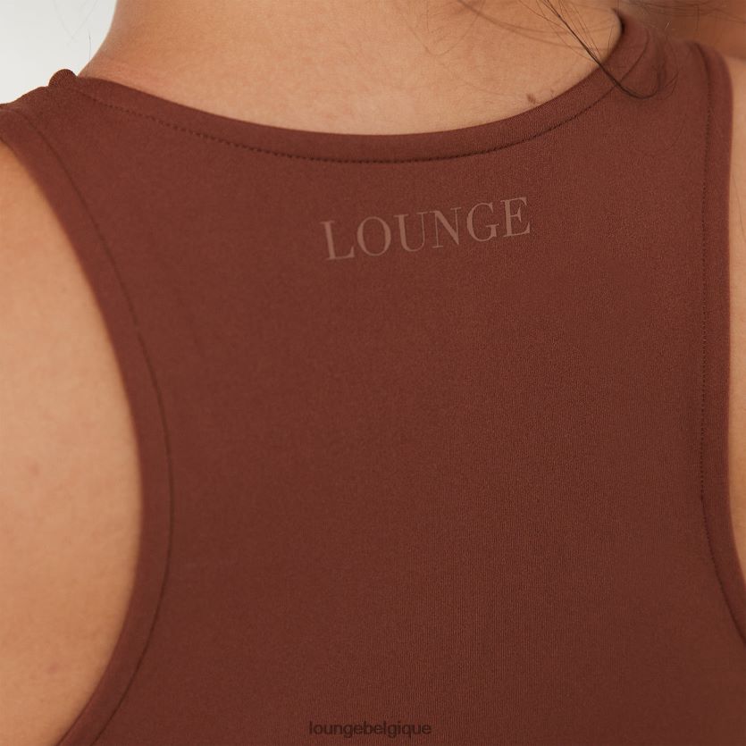 être Lounge femmes Haut dos nageur 365 seconde peau chocolat Z66B8F855 vêtements