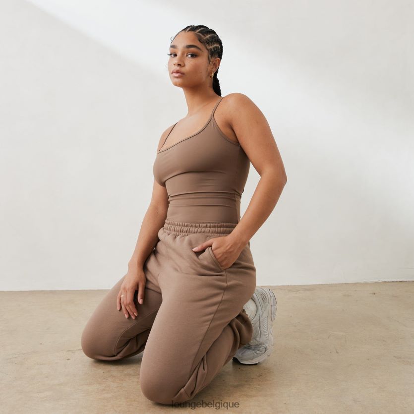 être Lounge femmes caraco essentiel café Z66B8F820 vêtements