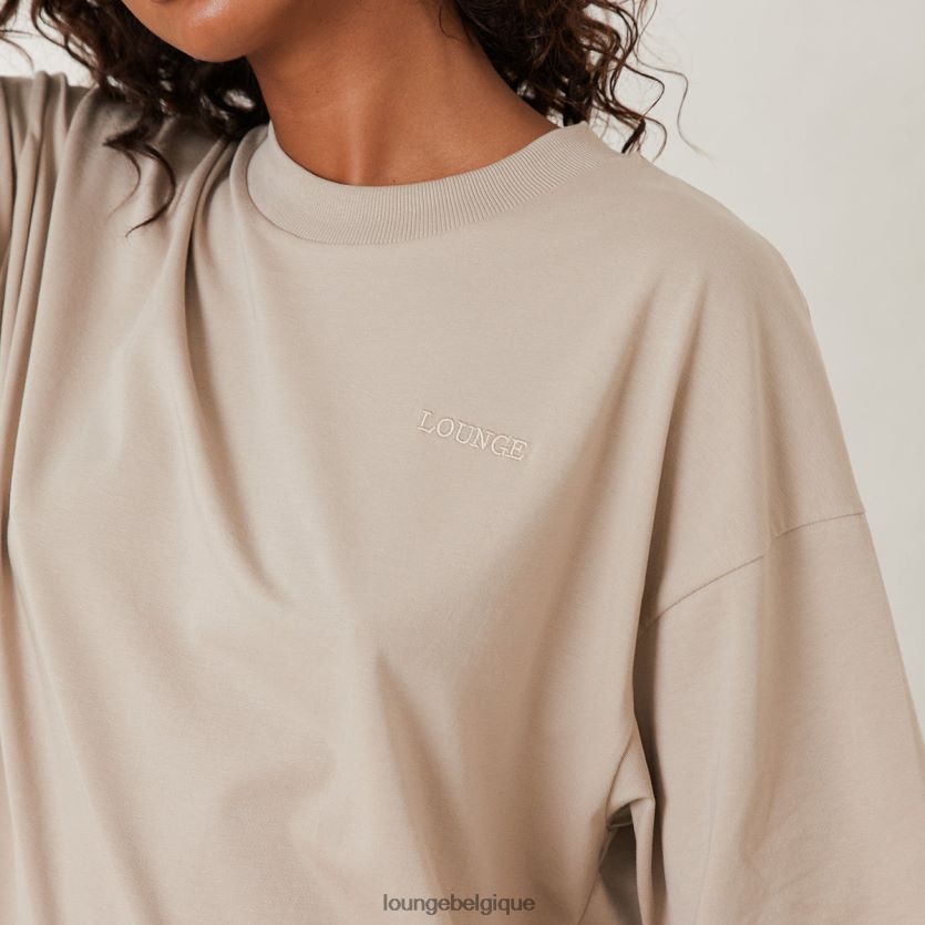 être Lounge femmes t-shirt oversize essentiel avoine Z66B8F848 vêtements