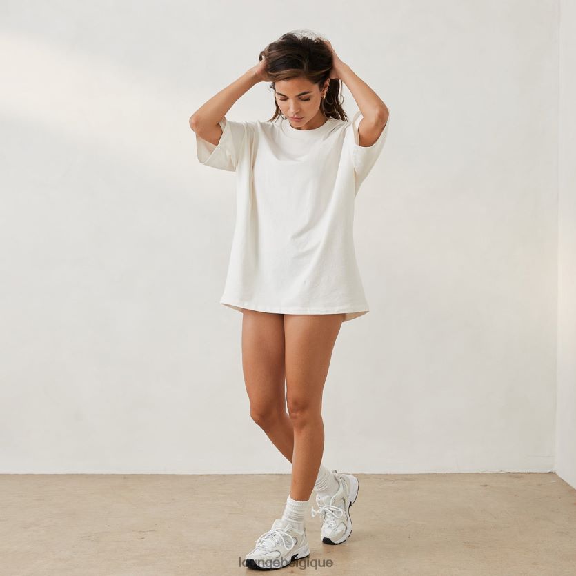 être Lounge femmes t-shirt oversize essentiel blanc cassé Z66B8F845 vêtements