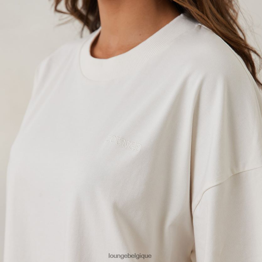 être Lounge femmes t-shirt oversize essentiel blanc cassé Z66B8F845 vêtements