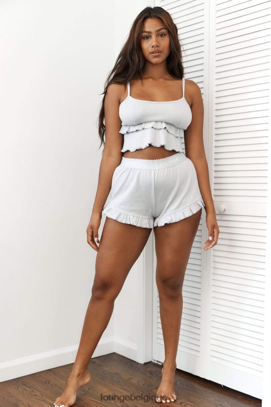 être Lounge femmes short de pyjama à volants gel Z66B8F917 vêtements