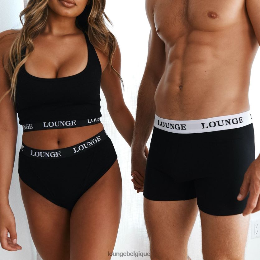 être Lounge Hommes pack de trois boxers noir Z66B8F442 sous-vêtement